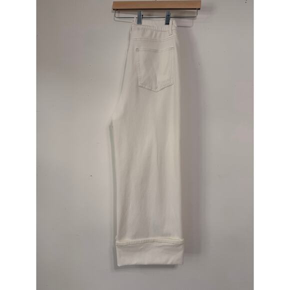 Halara Off-White Wide Leg Jeans sz M softgirl Y2K neutral tones cleangirl - Picture 2 of 5
